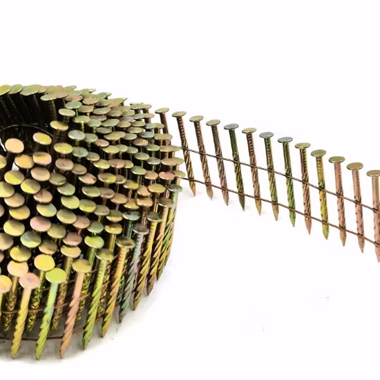 와이어 용접 코일 루핑 못 전기 아연 도금 코일 루핑 못